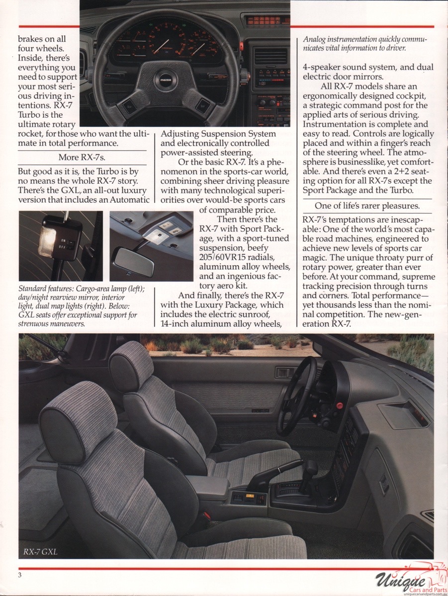 1987 Mazda Model Lineup Brochure Page 14